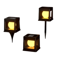 Lampes solaires à LED d'extérieur IP65 étanches, abat-jour en boule givrée, éclairage de jardin et de cour, éclairage de passage