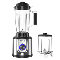 Robot culinaire et mixeur électrique 4-en-1 en acier inoxydable pour cuisine, avec fonction centrifugeuse et mixeur à smoothies