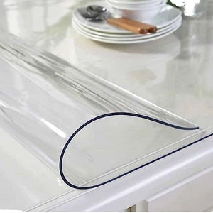 Hiện đại đơn giản trong suốt <span class=keywords><strong>PVC</strong></span> Khăn trải bàn không thấm nước rõ ràng mềm linh hoạt phim - Product Image 1