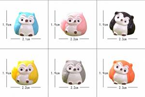 Venta al por mayor: Adornos de resina pintados a mano, estilo Kawaii, con diseño de búho 3D, miniatura, espeluznantes y lindos, con aspecto de caramelo, para decoración de escritorio, regalo de tendencia 2026 - Product Image 3