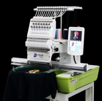 Machine à broder informatisée à tête unique haute vitesse 1200 tr/min avec 15 aiguilles et Dahao A15 Pro pour broderie de logo sur casquettes
