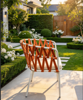 Sièges temporaires, Fauteuil de balcon, Canapé en corde tressée, Design moderne et épuré, Chaise d'extérieur, Chaise de salle à manger en corde