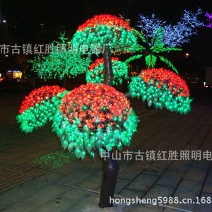 Led Mushroom <b>Tree</b> <b>Light</b> Pvc Material Multi Color Button Control Landscape Lighting For Garden Decoration - Product Image 1