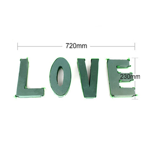 AMOR forma de corazón oasis bloques de espuma floral corona bola verde EVA flor arreglos de barro jaula soporte de flores con espuma de flora - Product Image 1