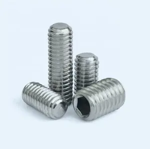 ชุดสกรูไทเทเนียมบริสุทธิ์ขัดเงา DIN 913 Hex Drive Hex ซ็อกเก็ต Ti Grade2สกรูจุดแบน