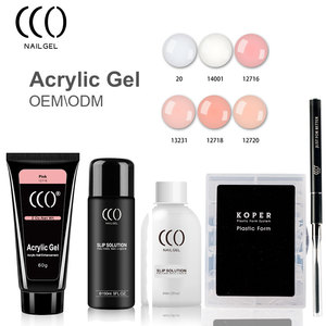 CCO vente en gros en usine gel acrylique ongles couverture poly Uv gel gomme construction OEM marque privée polygels gel <span class=keywords><strong>vernis</strong></span> à gelée - Product Image 6