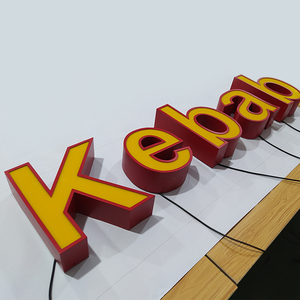 Custom Waterproof Led Giant Vintage Sign 3D Big Colorful <strong>Plastic</strong> <strong>Letter</strong> with Light for Sign - Product Image 5