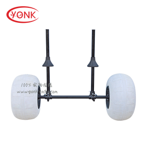 YONK Balloon Wheel <strong>Trolley</strong> <strong>Collapsible</strong> Foldable Sit-on-top Kayak Canoe Inflatable Beach Sand Wheel Cart <strong>Trolley</strong> - Product Image 2