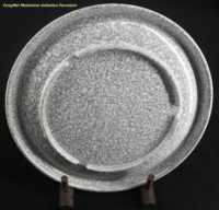 Assiette à pâtes en mélamine écologique avec logo personnalisé, bord enveloppé, design marbré, passe au lave-vaisselle, sans BPA