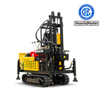 Machine de forage de puits d'eau sur chenilles hydraulique avec moteur diesel 22HP, portable, pour forage jusqu'à 120m