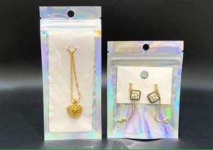 10x18cm Laser Aluminum Plated Yin-Yang Bone Bag Factory Custom Transparent Sealing Bag Holographic Transparent Self-Sealing Bag - Product Image 2