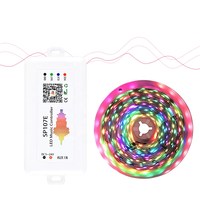 Contrôleur de bande LED SPI RGBIC BT avec synchronisation musicale, compatible WS2811 WS2812B, variateur de pixels LED intelligent pour la maison, certifié CE RoHS, contrôle par application