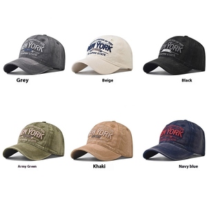 <span class=keywords><strong>Gorra</strong></span> de béisbol retro unisex con letras '<span class=keywords><strong>NEW</strong></span> <span class=keywords><strong>YORK</strong></span>', estilo lavado y desgastado, deportiva, con patrón urbano transfronterizo, a la moda y con personalidad. - Product Image 2