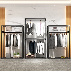 Étagère de vêtements en métal, présentoir de mobilier <span class=keywords><strong>pour</strong></span> magasin de vêtements, 1 pièce - Product Image 3