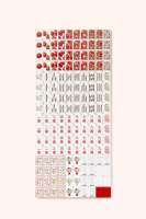 Set Mahjong Amerika Bermotif Bunga Estetis 160 Ubin Akrilik Premium Desain Khusus Ubin Mahjong Amerika untuk Ritel