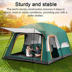 Tente Moderne Simple en Nylon Imperméable, Anti-taches, Coupe-vent, Quatre Saisons, Ouverture Automatique Rapide, Grande, Portable, Une Chambre - Product Image 2