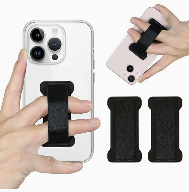 Adhesive Finger Strap Phone Holder Ultra Thin Anti-Slip TPU Material Universal Cell Phone Grips Band PC