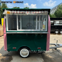 Chariot de restauration rapide standard américain, chariot de vente ambulante pour pizza, barbecue, hot-dogs et sandwichs