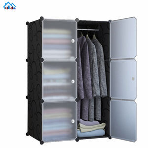 Lemarian-armario plegable de plástico, ropero Pakaian Plastik portátil con 6 motivos Pintu Karakte de pvc para cabecera - Product Image 2