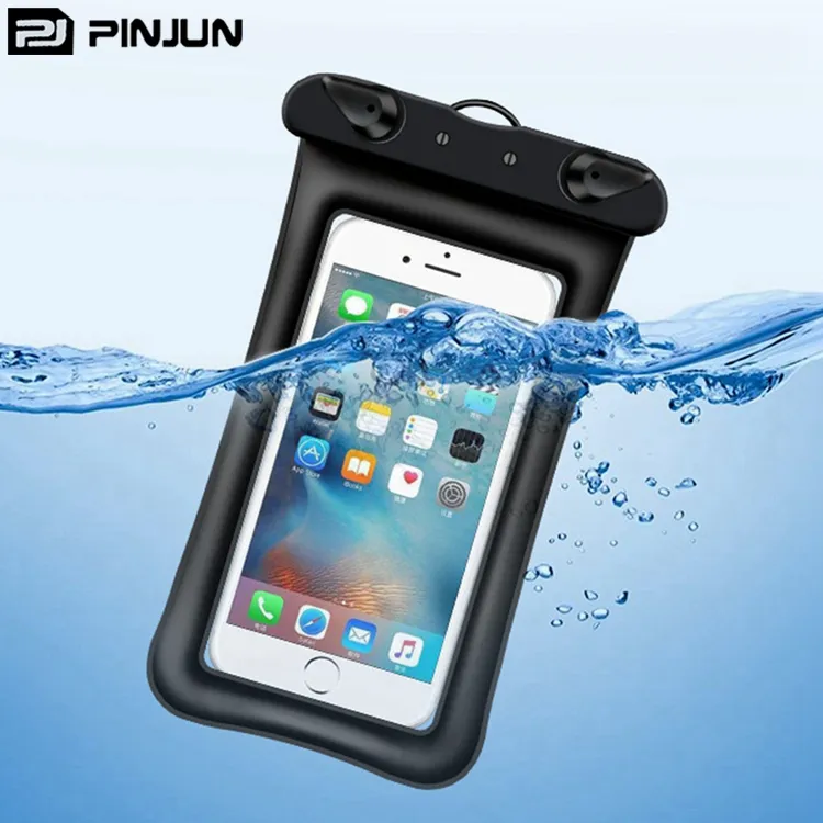 Quality PVC Double Seal With Floating Airbag Design Outdoor Waterproof Phone Bag Clear Cell Phone Pouch