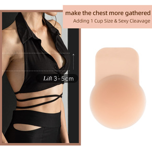 Xinke penutup puting silikon dapat dicuci, perekat kuat lengket dan tidak terlihat Push-up untuk aksesoris intim - Product Image 3