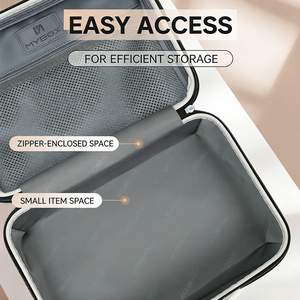 Estuche de <span class=keywords><strong>Maquillaje</strong></span> Rígido de 12 Pulgadas, Organizador de <span class=keywords><strong>Maquillaje</strong></span> de ABS en Negro/Rosa/Azul/Verde, Maleta de Viaje Ligera <span class=keywords><strong>para</strong></span> <span class=keywords><strong>Guardar</strong></span> Artículos de Belleza - Product Image 5