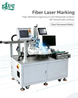 Marqueur laser à fibre optique intelligent à haute précision avec fonction de découpe automatique pour l'usine d'éclairage LED en plastique