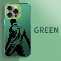Coque de téléphone design avec motif du superstar du football Ronaldo pour iPhone Xs Xr 11 12 13 Mini 14 15 16 17 Pro Max