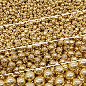 Perles de sucre comestibles de luxe Skytop pour gâteaux, aiguilles de sucre dorées, perles de sucre argentées, décorations de gâteaux en forme de boules dorées - Product Image 1