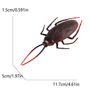 Modelos de Animales Salvajes de Goma para Simulación de Montaje Transfronterizo: Pitón, Centípodo, Ratón, Cucaracha, Caracol, Lagarto, Anillo Azul - Product Image 3