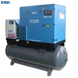 2023 venda quente 15hp marca confiável parafuso elétrico compressor de ar 500l combinado compressores industriais 16bar para máquina a laser