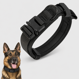 High Quality Heavy Duty Metal Buckle Pet <b>Dog</b> Training Collar Large <b>Dogs</b> Collar and Leash Set Tactical <b>Dog</b> Collar - Product Image 4
