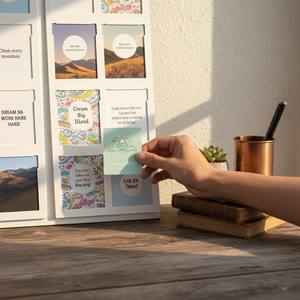 Kit de cartes pour tableau de vision personnalisé, impression personnalisée, kit d'artisanat pour livre d'<span class=keywords><strong>art</strong></span>, planches de vision à concevoir avec citations et images, album de scrapbooking - Product Image 2