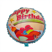 Ballon en feuille d'aluminium rond de 18 pouces de l'usine de SHANGHAI pour les décorations de fête d'anniversaire et de Noël pour bébé, à usage unique