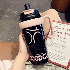 Ice King Double Drink Cup Belly Cup Stainless Steel Tumbler With Straw Travel Use 2024 - Product Image 3