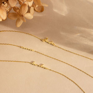 Bracciale Personalizzato <span class=keywords><strong>con</strong></span> <span class=keywords><strong>Nome</strong></span> da Donna in Acciaio Inossidabile Lettera Colore Oro Gioiello Classico Dropshipping Supportato - Product Image 5