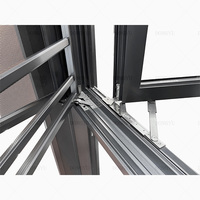 Fenêtres UPVC de conception européenne Fenêtres européennes à battant en PVC à double vitrage