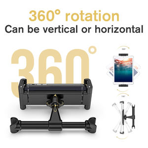 Prezzo all'ingrosso 360 °   Supporto Girevole per Tablet da Poggiatesta <span class=keywords><strong>Auto</strong></span> in ABS PC Silicone Lega Porta Cellulare Regolabile per Sedile Posteriore - Product Image 3