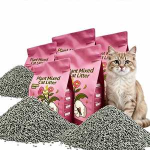 Litière pour chat en bentonite de haute qualité, écologique, 5 kg, forte agglomération, faible poussière et fonctions de contrôle des odeurs, vente en gros d'usine - Product Image 1