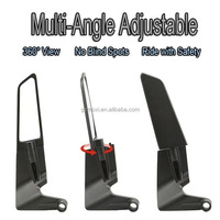 Espejos Retrovisores Universales para Motocicleta MOXI Stealth Winglet, Espejo Retrovisor de Visión Amplia HD de Aluminio de Aviación CNC para Yamaha Honda Kawasaki