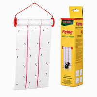 Rouleau de papier collant inodore pour moucherons, ruban adhésif anti-insectes à suspendre, attrape-insectes jetable pour entrepôt, serre, intérieur