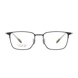 Montures de lunettes carrées en titane pour hommes 6247, monture complète, plaquettes de nez antidérapantes, origine Danyang - Product Image 1
