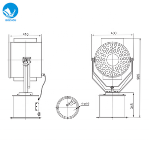 Luz de búsqueda de control remoto inalámbrico láser LED a prueba de agua IP55 marina de 240W para <span class=keywords><strong>barco</strong></span> - Product Image 6