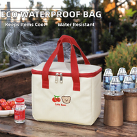Sac fourre-tout promotionnel robuste en non-tissé, motif léopard, avec fermeture éclair, personnalisé, isotherme, imperméable, écologique, grande capacité
