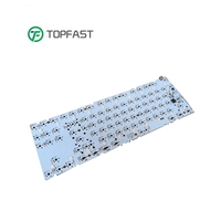 Carte PCB et PCBA personnalisées pour clavier Hotswap 60% 65% à conception divisée, fabriquées à Guangdong
