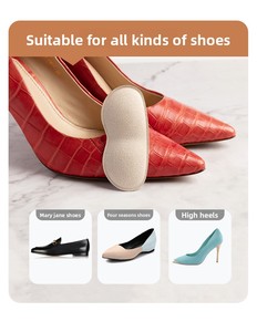 DAMEI SN022 Coussinets de talon en cuir microfibre suédé de qualité supérieure avec mousse à mémoire de forme, protection lisse de 7 mm d'épaisseur, antidérapants et anti-abrasion - Product Image 4