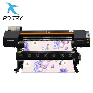 Pabrik PO-TRY penjualan langsung mesin cetak kain Format besar Printer Digital sublimasi cetak I3200