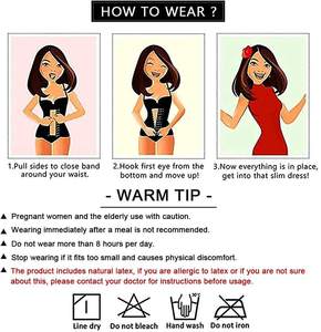 Fajas Colombianas Reductrices et Amincissantes pour Femme, Gaine Amincissante Effet Sablier Sous la Poitrine, Entraîneur de Taille en Latex pour Femme - Product Image 5