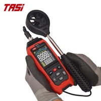 Anemómetro Portátil TASI TA642C, Nuevo, Conexión USB, Medidor de Viento, Temperatura del Aire, Velocidad del Flujo, Equipo de Prueba con Función de Retención de Datos