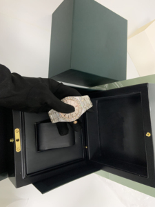 Montre d'usine vente en gros de luxe entièrement diamant montre mécanique automatique 904L acier saphir montre diamant - Product Image 5